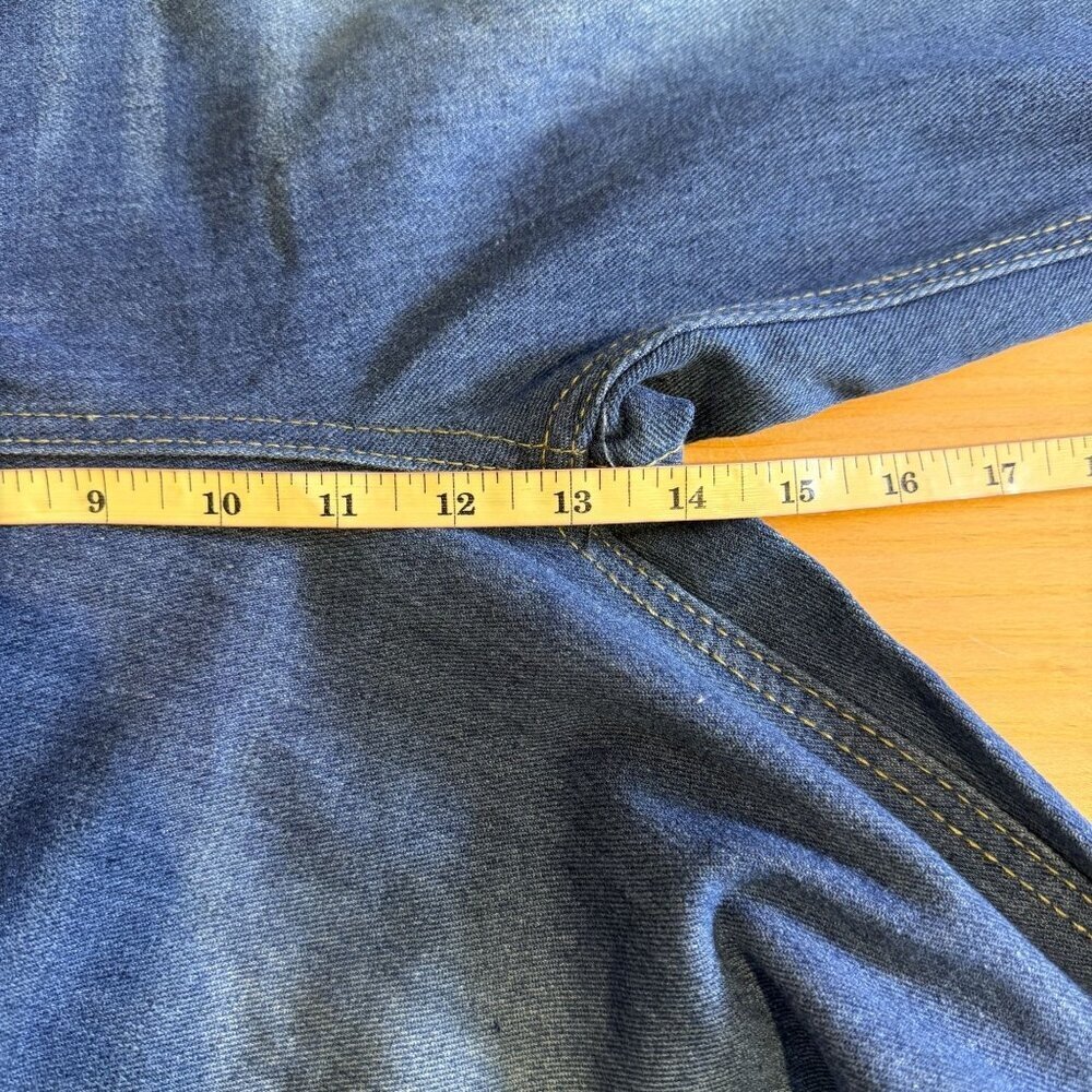 65.Tahari Tunnel Neck Sweater XL - Staight Leg Jean XL Outfit SET Red Denim Blue - Picture 8 of 15